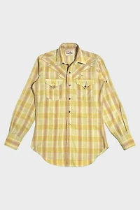 Vintage 1950's Levi's Plaid Western Pearl Snap Shirt