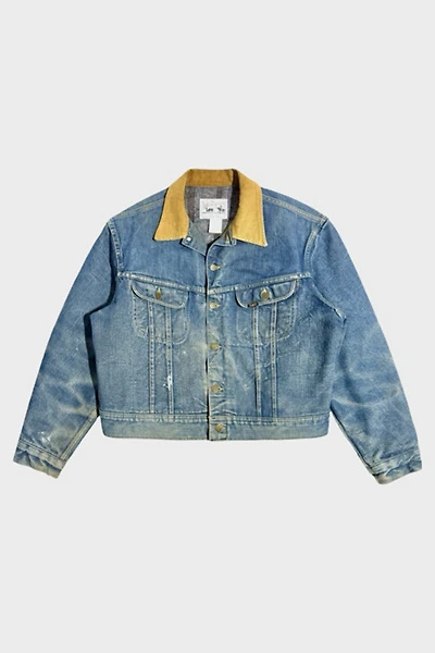 Vintage 1970's Lee Stormrider Blanket Lined Western Denim Trucker Jacket