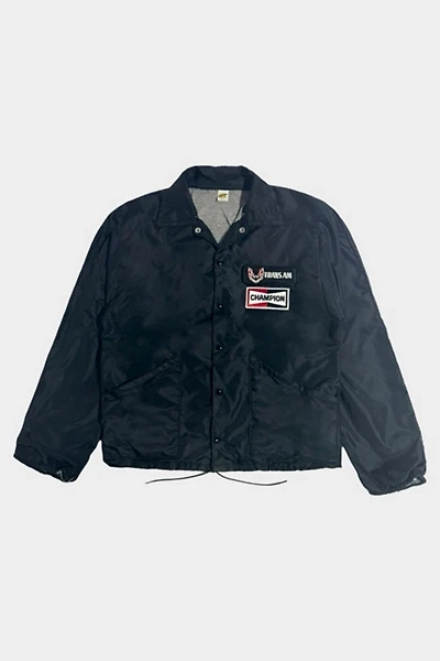 Vintage 1970's Trans Am Racing Black Russell Coaches Jacket