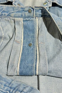 Vintage 1950's Ranchcraft Cropped Selvedge Western Denim Trucker Jacket