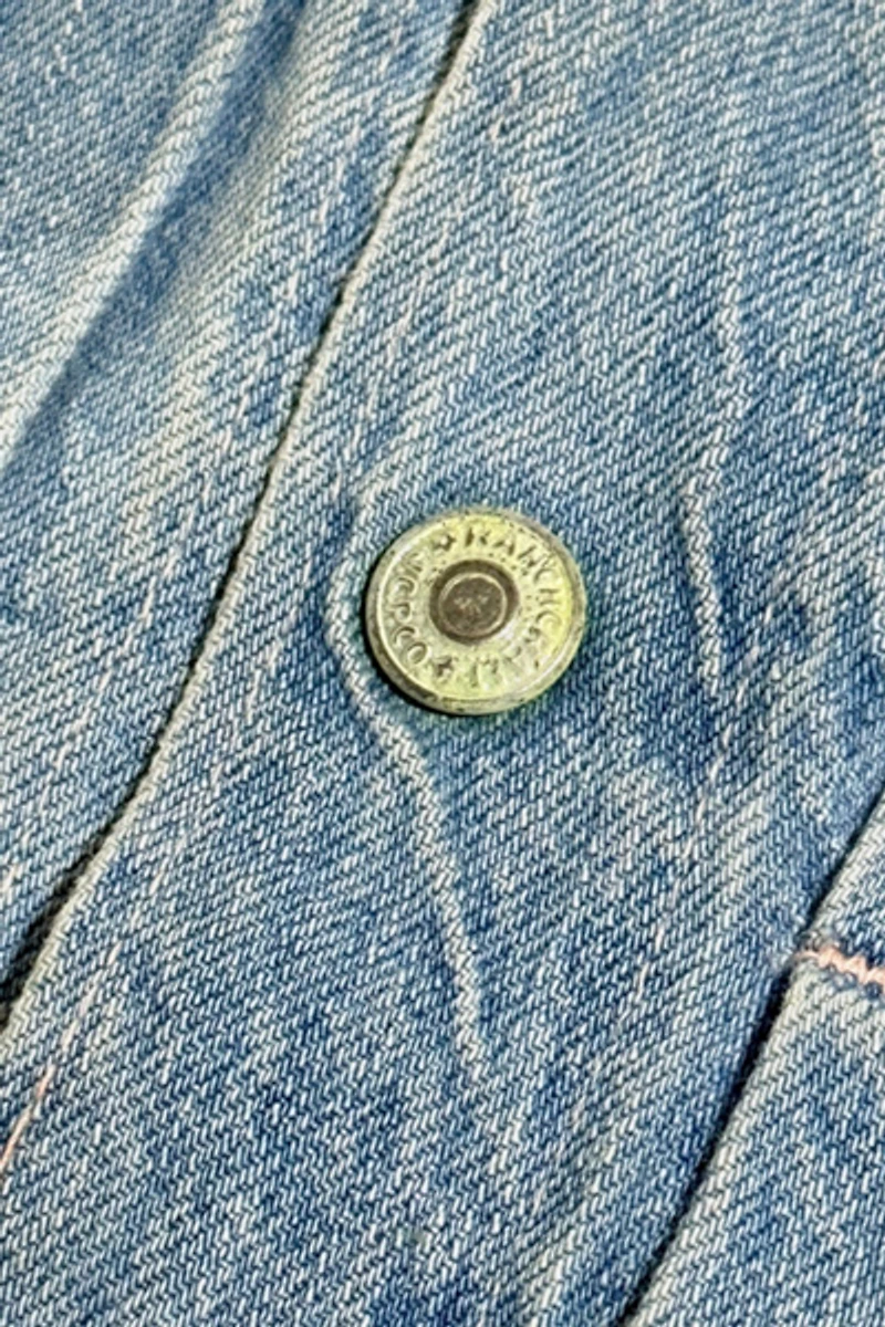 Vintage 1950's Ranchcraft Cropped Selvedge Western Denim Trucker Jacket