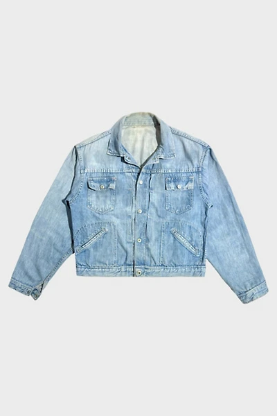 Vintage 1950's Ranchcraft Cropped Selvedge Western Denim Trucker Jacket