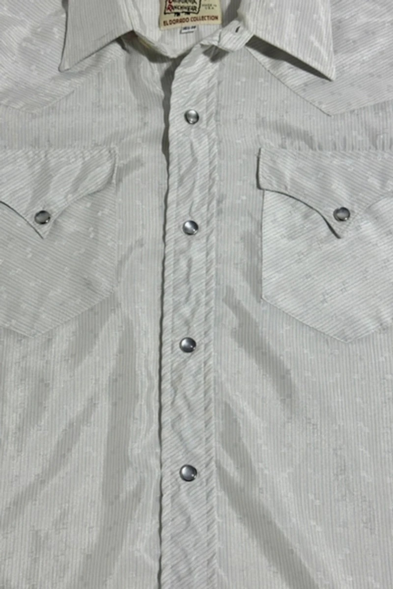 Vintage 1970’s H Bar C Striped Western Pearl Snap Shirt