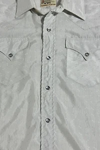 Vintage 1970’s H Bar C Striped Western Pearl Snap Shirt