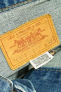 Vintage 1970’s Levi’s X Skateboarder Magazine Hand Embroidered Denim Trucker Jacket