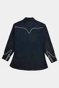 Vintage 1950's H Bar C Chainstitched Western Pearl Snap Shirt