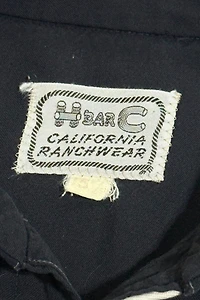 Vintage 1950's H Bar C Chainstitched Western Pearl Snap Shirt