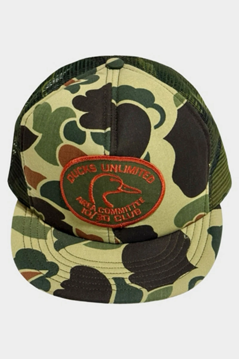 Vintage 1970’s Ducks Unlimited Camo Trucker Hat