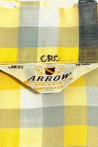 Vintage 1940’s Arrow Cropped Selvedge Plaid Shirt