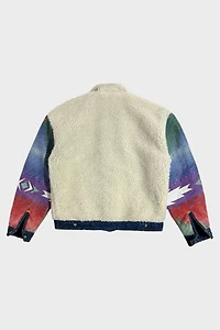Vintage 1970’s Southwestern Reversible Sherpa Lined Denim Trucker Jacket