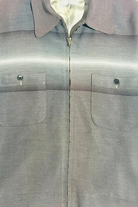 Vintage 1940's Sears Roebuck Saltillo Blanket Striped Zip Jacket