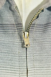 Vintage 1940's Sears Roebuck Saltillo Blanket Striped Zip Jacket