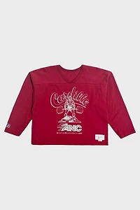 Vintage 1990's Carillo Power Lifting Gym Cropped Football Jersey
