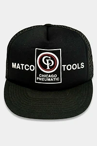 Vintage 1970's Matco Tools Black Foam & Mesh Trucker Hat