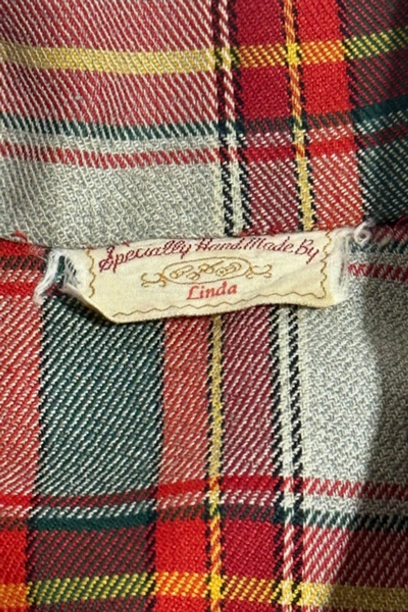 Vintage 1960’s Western Plaid Flannel Pearl Snap Shirt