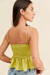 Glamorous Smocked Babydoll Cami