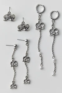 Lotus Dangle Earrings Set