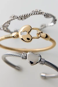 Love On Lock Bracelets Set