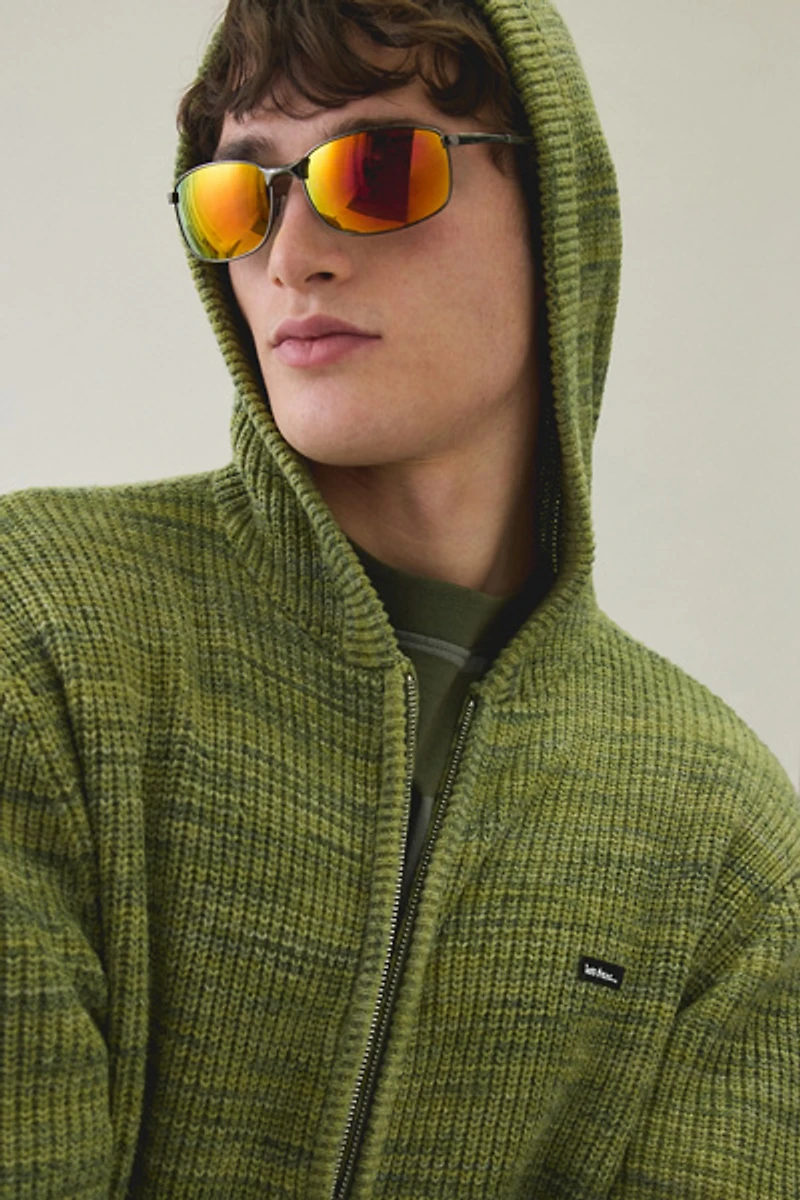 Iets frans... Cheneille Neppy Zip-Up Hooded Sweater