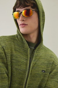 Iets frans... Cheneille Neppy Zip-Up Hooded Sweater