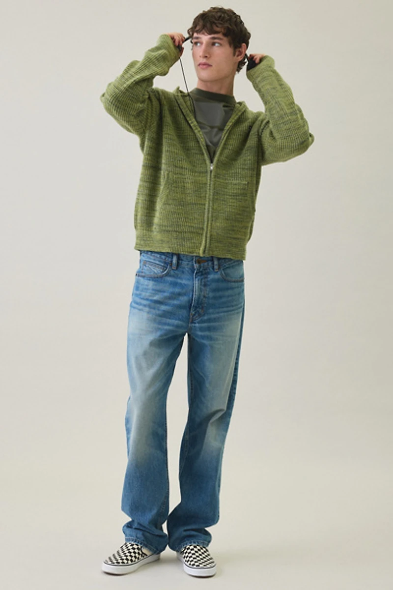 Iets frans... Cheneille Neppy Zip-Up Hooded Sweater