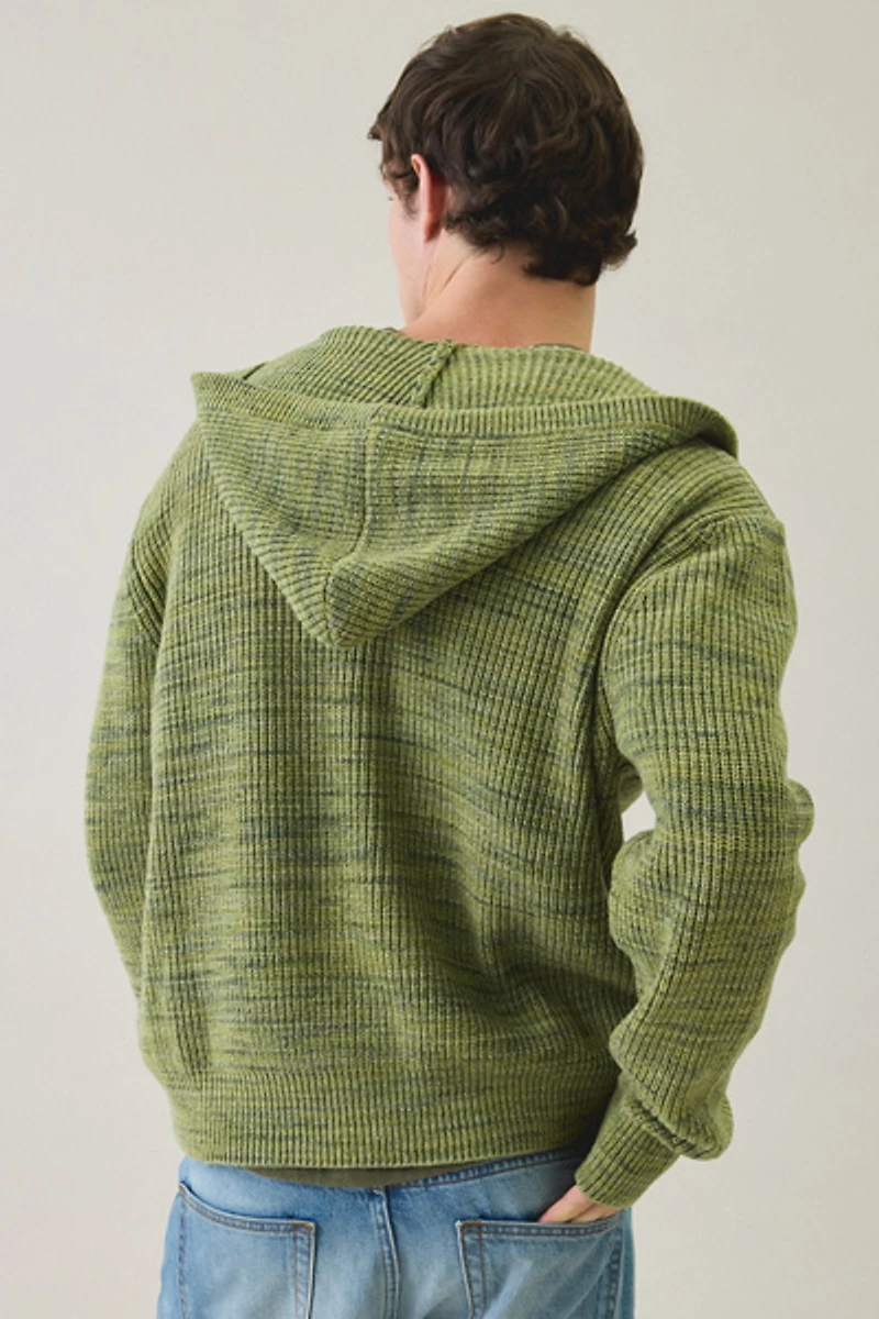 Iets frans... Cheneille Neppy Zip-Up Hooded Sweater