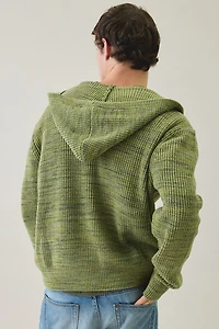 Iets frans... Cheneille Neppy Zip-Up Hooded Sweater