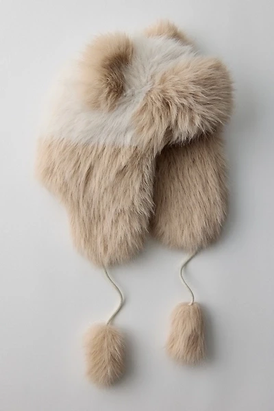 Plush Faux Fur Ear Trapper Hat