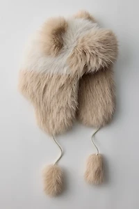 Plush Faux Fur Ear Trapper Hat