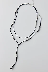 Cara Corded Lariat Necklace
