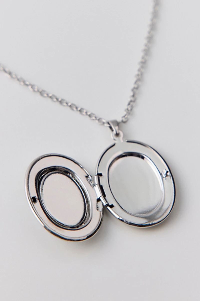 Black Cat Locket Necklace