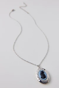 Black Cat Locket Necklace