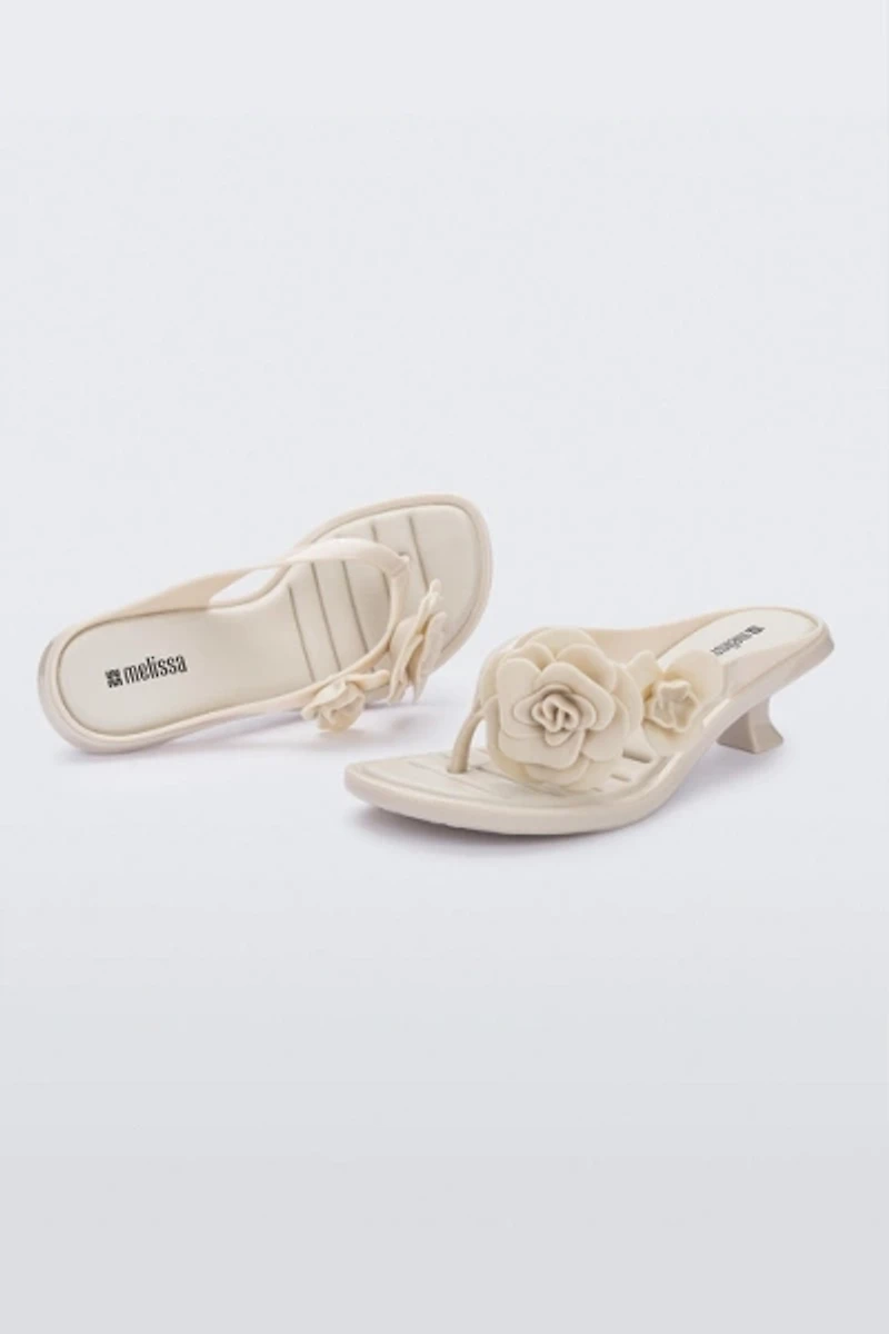 Melissa Flower Thong Kitten Heel