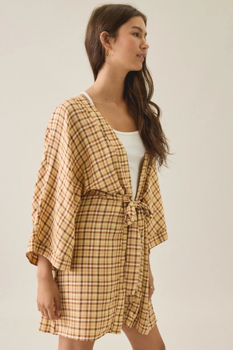 Dippin Daisys Marilyn Vanilla Latte Wrap Robe