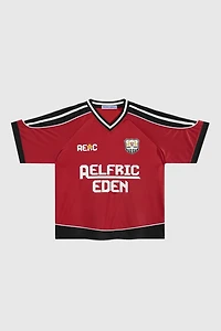 Aelfric Eden Boxy V-Neck Panel Jersey Tee