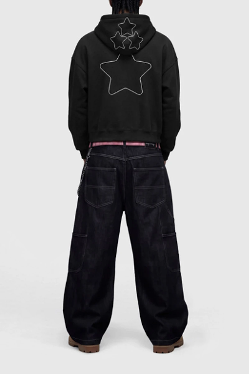 Aelfric Eden Boxy Rhinestone Star Pullover Hoodie