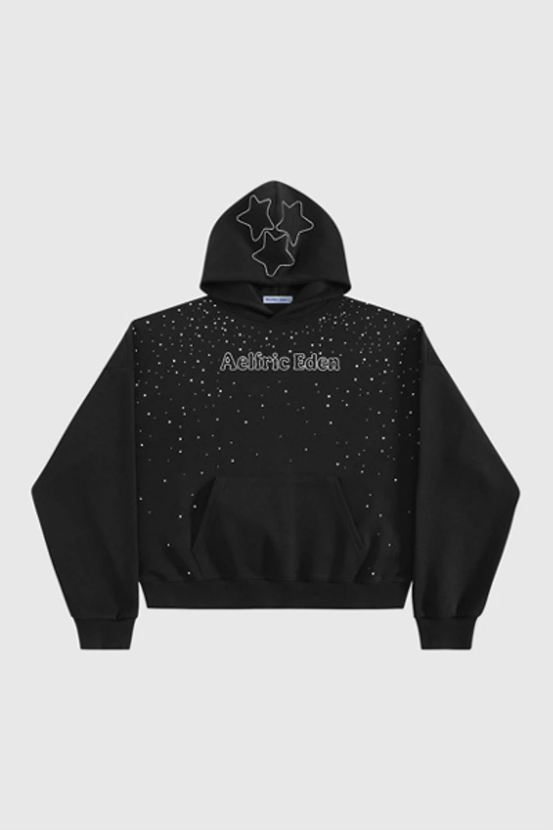 Aelfric Eden Boxy Rhinestone Star Pullover Hoodie