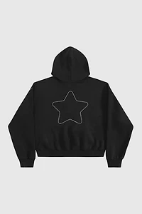 Aelfric Eden Boxy Rhinestone Star Pullover Hoodie