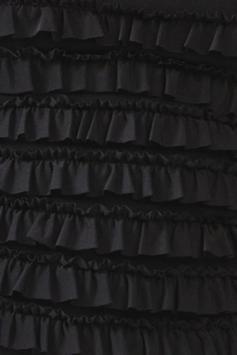 Personal Code Dahlia Ruffle Micro Shorts