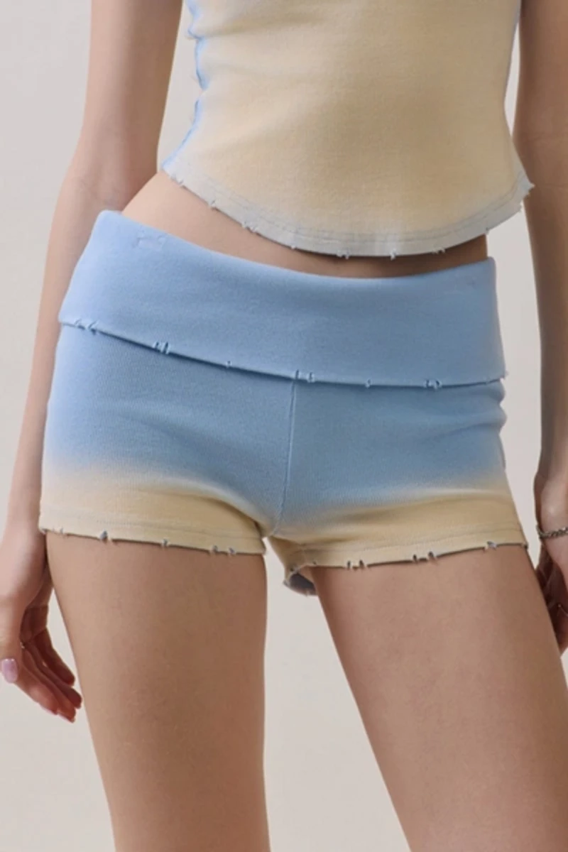 Personal Code Ramona Ombre Foldover Shorts