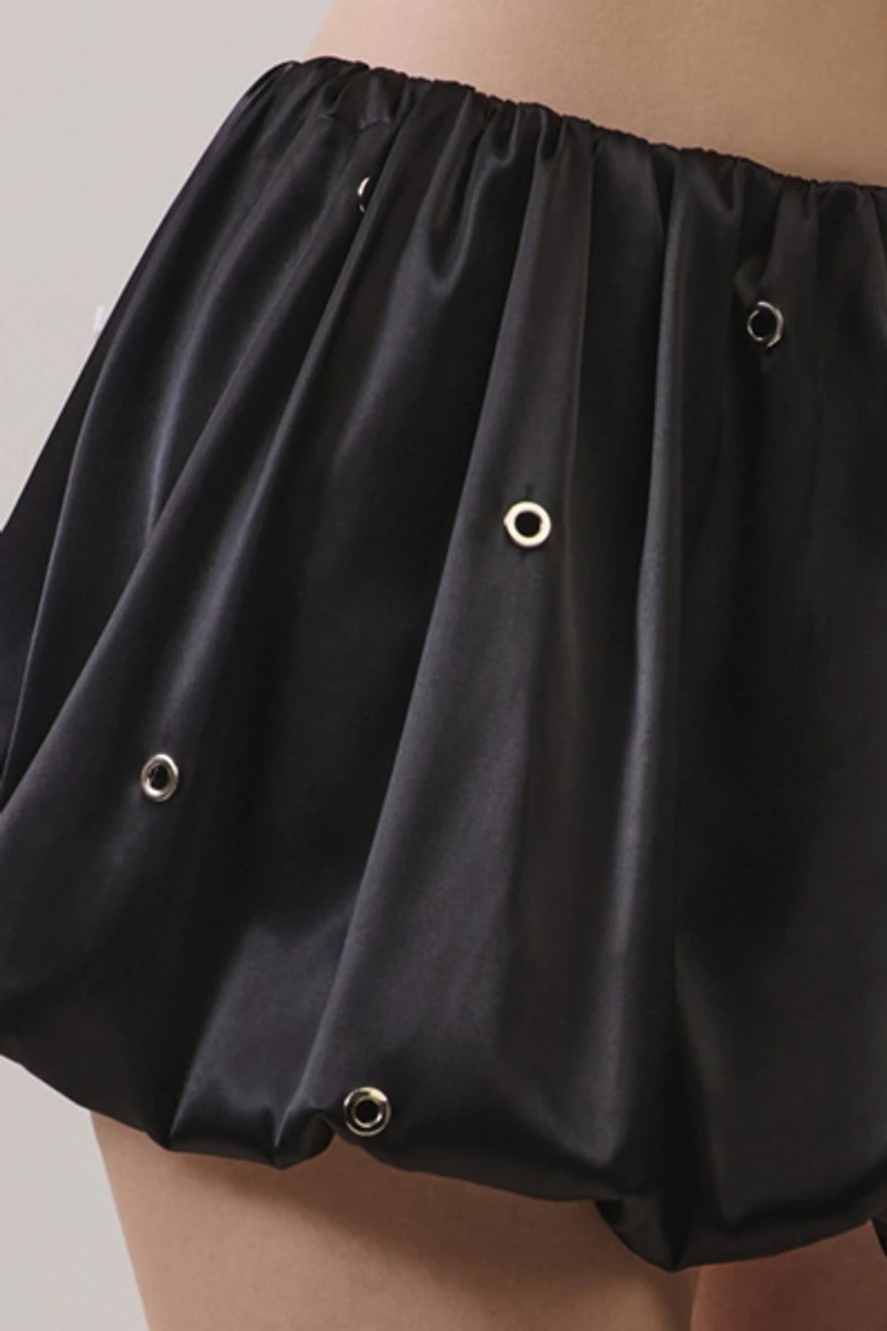 Personal Code Sasha Satin Bubble Skort
