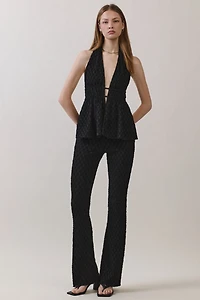 Personal Code Gemma Textured Halter Top