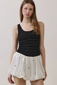 Personal Code Dahlia Ruffle Tank Top