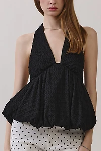 Personal Code Nellie Bubble Halter Top