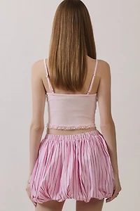 Personal Code Anya Lace Trim Ribbed Tank Top