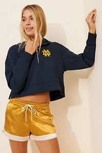 Hype and Vice University of Notre Dame Butter Sport Half-Zip Sweatshirt