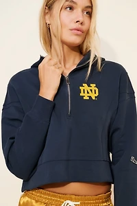 Hype and Vice University of Notre Dame Butter Sport Half-Zip Sweatshirt