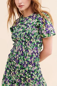 Ghospell Mountain Flowers Midi Dress