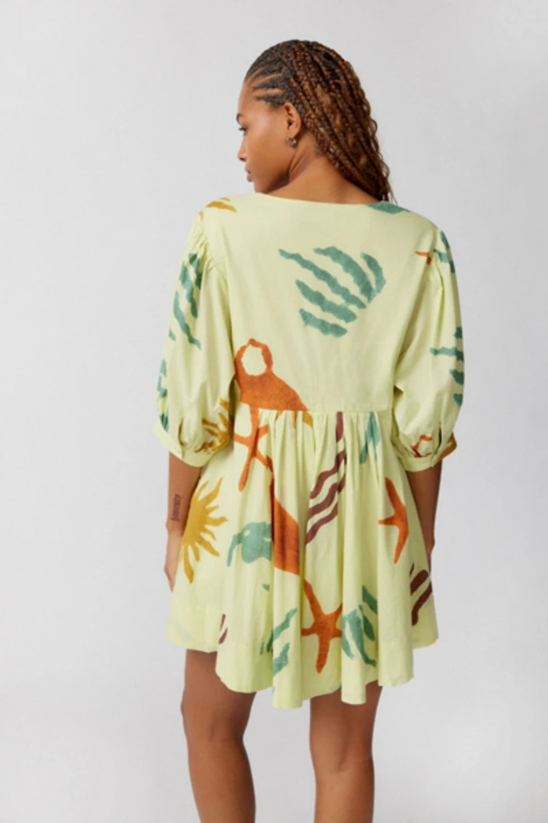 Vero Shapeless V-Neck Mini Dress