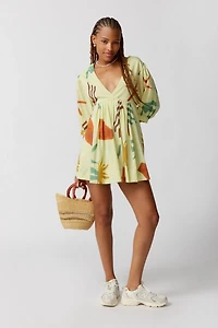 Vero Shapeless V-Neck Mini Dress